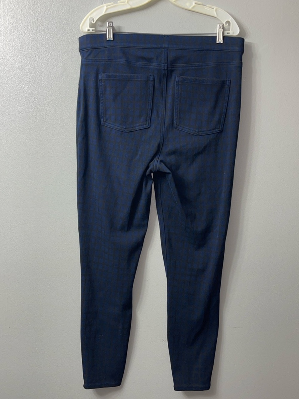 Spanx Windowpane Jeanish Leggings Blue Black 1x - Picture 6 of 6
